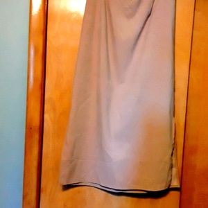 Notations Tan ultra-suede skirt